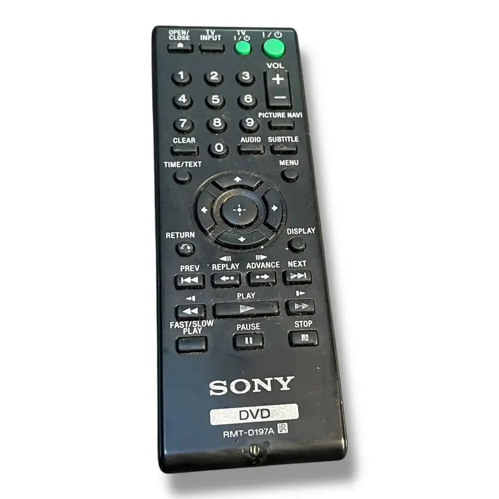 Sony RMT-D197A DVD Player Remote Control DVP-SR200P DVP-NS710H Replacement OEM